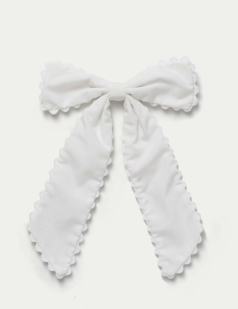 Back to School Scallop Bow hair accessory (British brand)