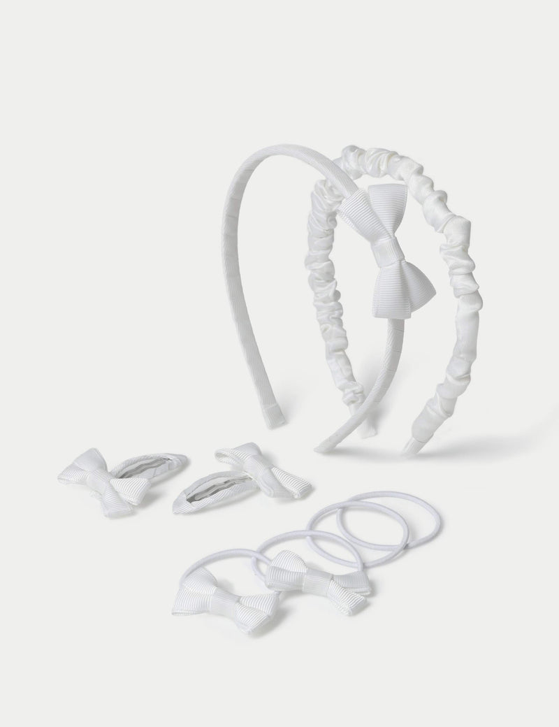 Solid bumper pack of hair accessories for back to school (British brand)