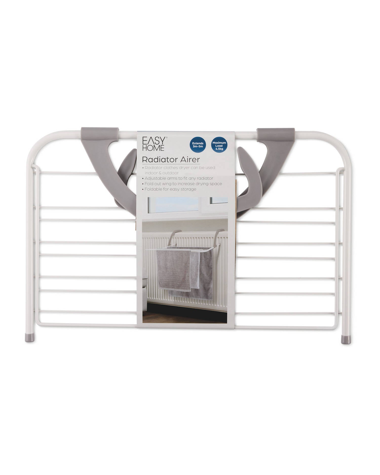 Compact heating balcony dryer with extension, British product
