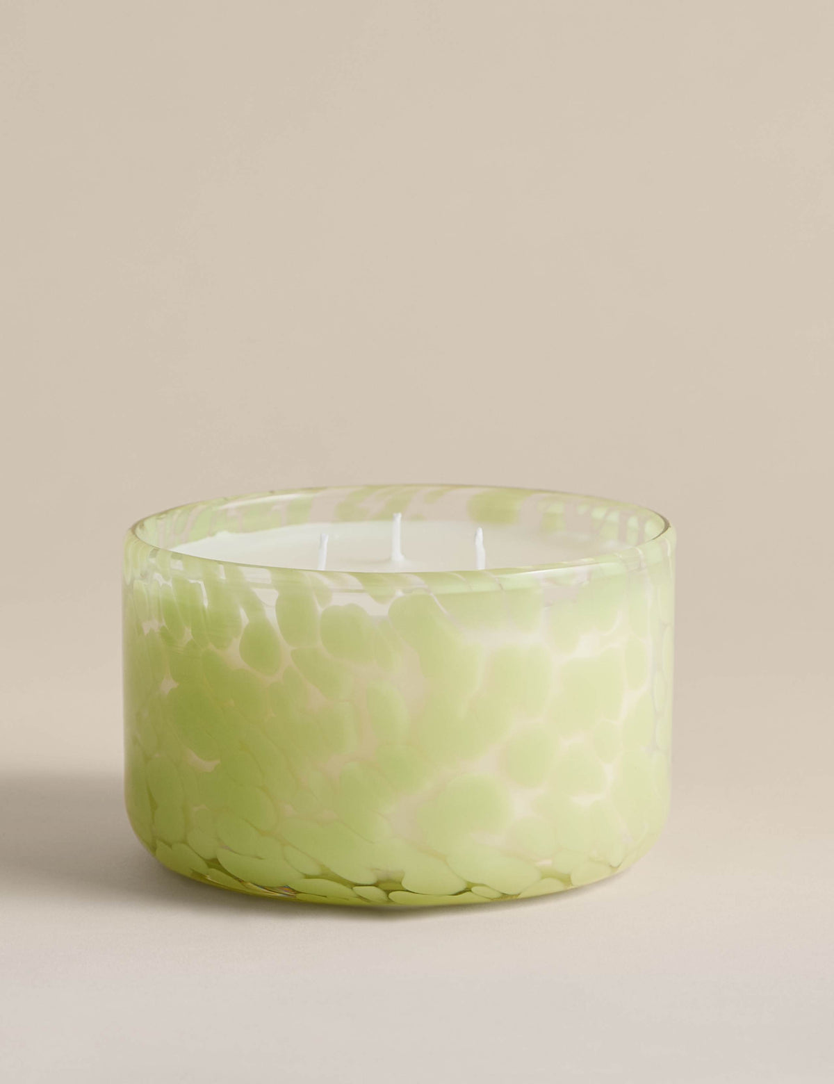 Bamboo & Orris three wick candle confetti glass - British product