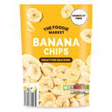 A pack of crispy banana chips 100g - British product