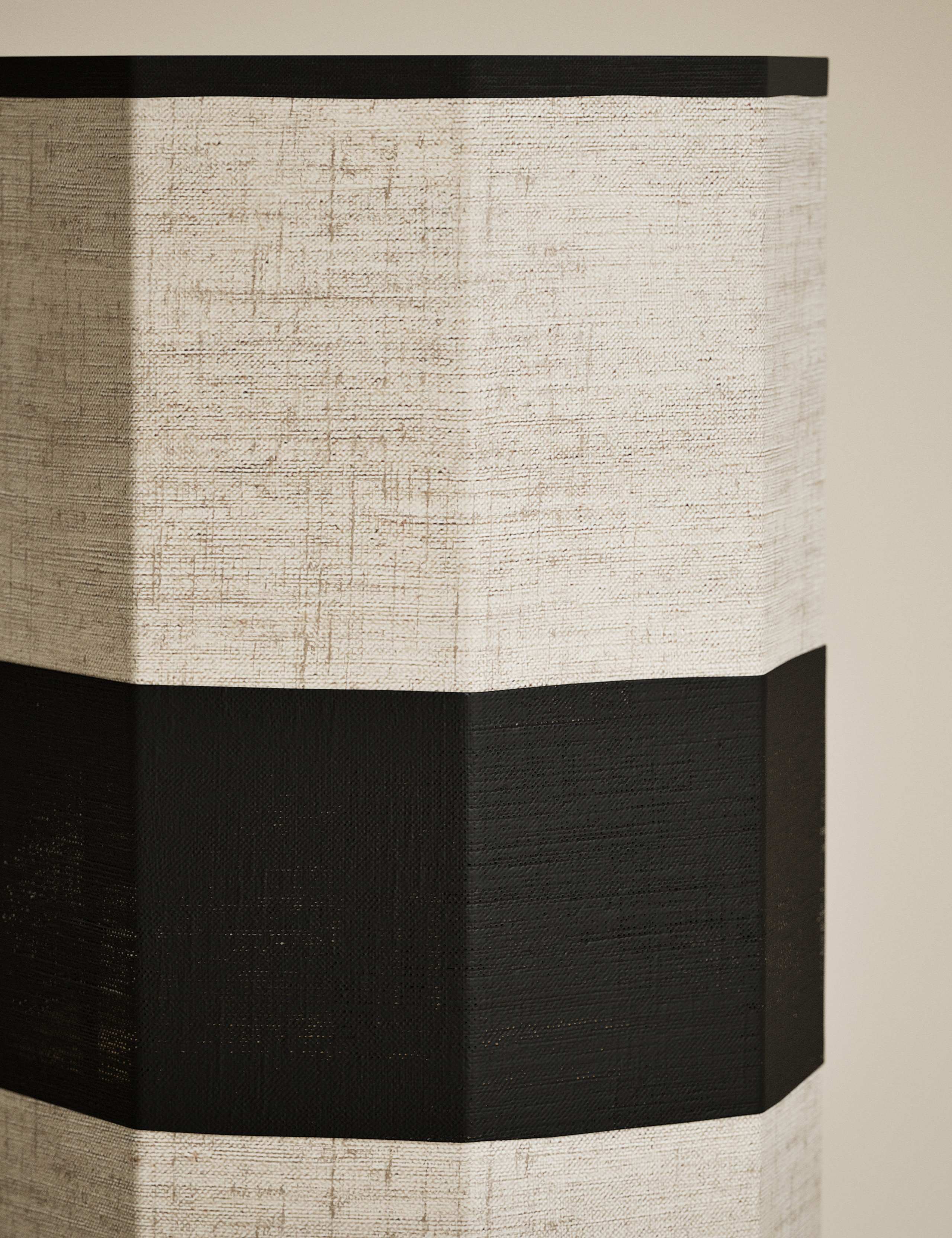M&S Band Table Lamp with hexagon fabric shade 50cm (British brand)