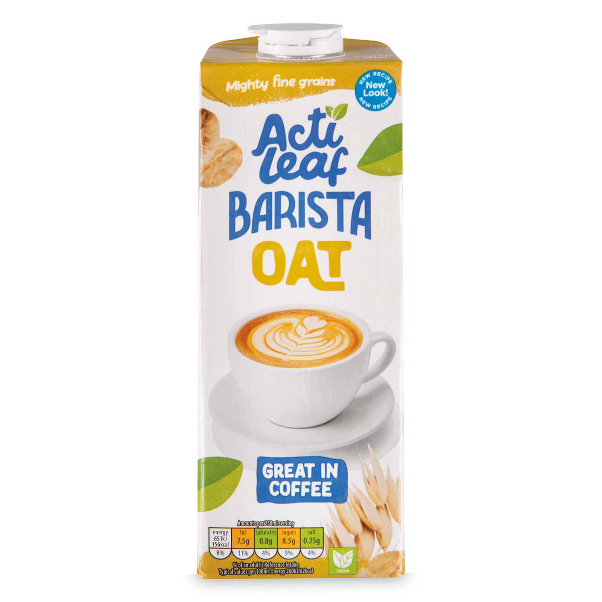Barista style oat drink, plant-based milk alternative, imported from the UK