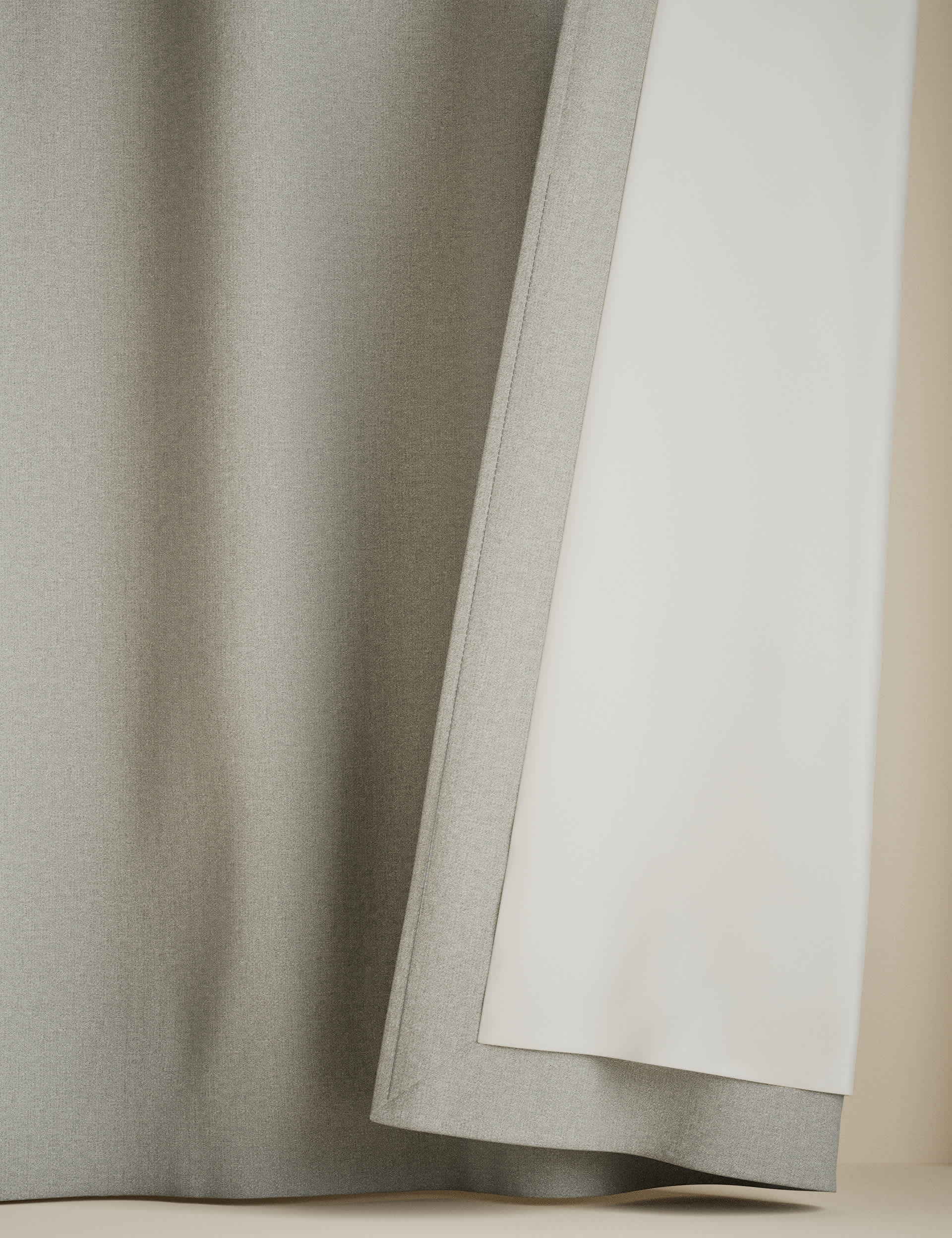Basketweave eyelet curtains, imported from the UK
