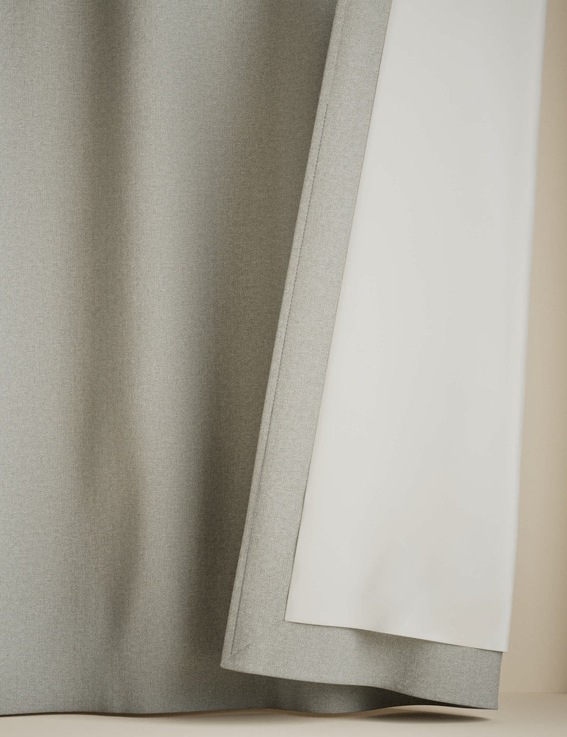 Basketweave eyelet curtains, imported from the UK
