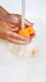 Orange Fun citrus-scented bubble bath soap, UK version