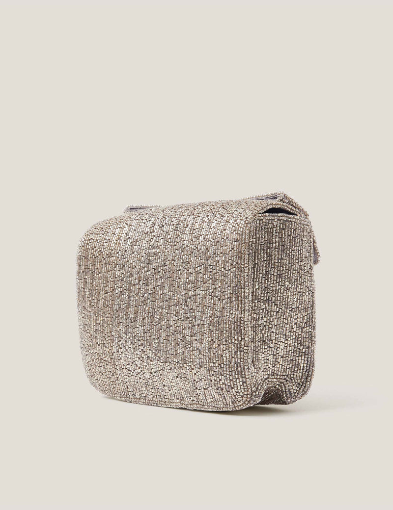 Monsoon Clutch mit Schleife und Kettenträger (britische Marke)