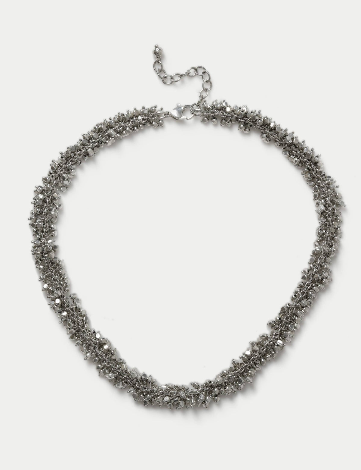 Beaded cluster necklace 410mm iron copper, imported from the UK