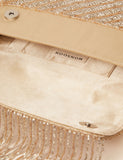 Monsoon beaded shoulder bag metallic zig-zag pattern (British brand)