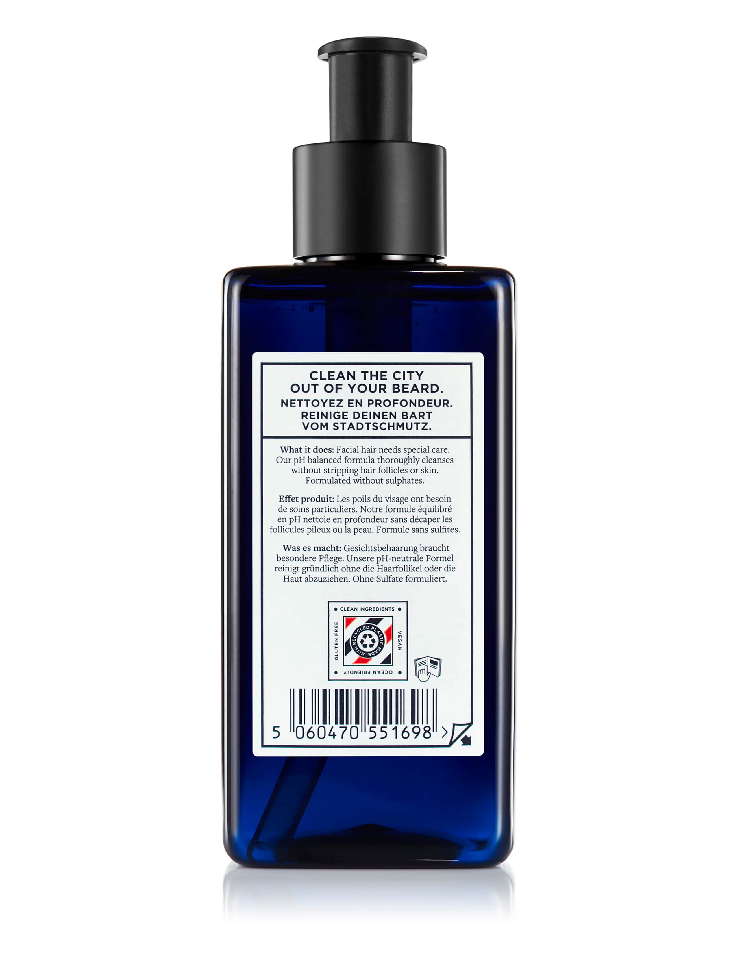 Murdock pH-balansert skjeggshampo uten sulfater 250ml - Britisk produkt