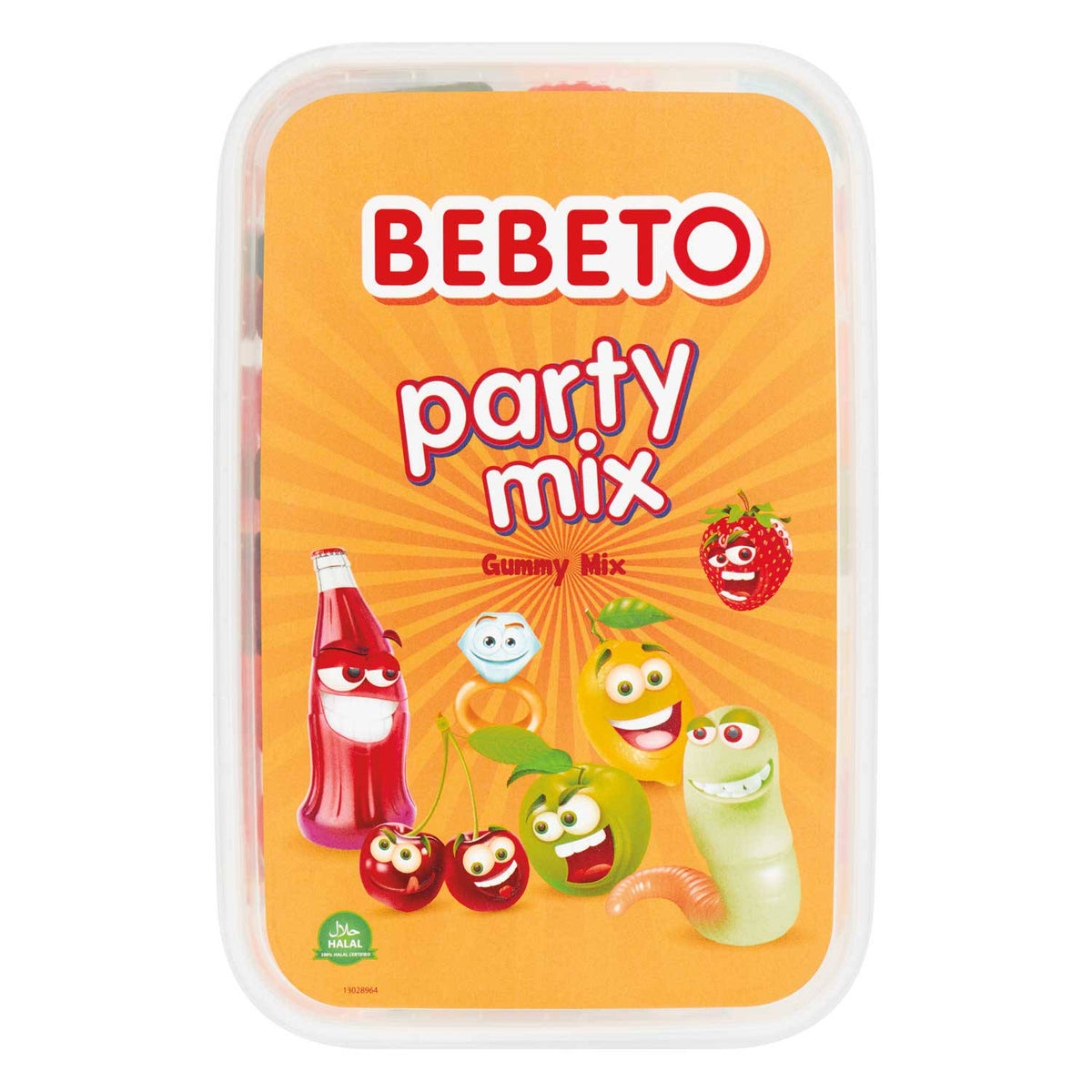 Bebeto gummy mix sweets in a tub, UK version