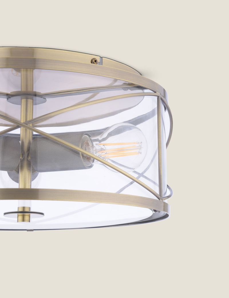 Laura Ashley Beckworth flush ceiling light, UK version