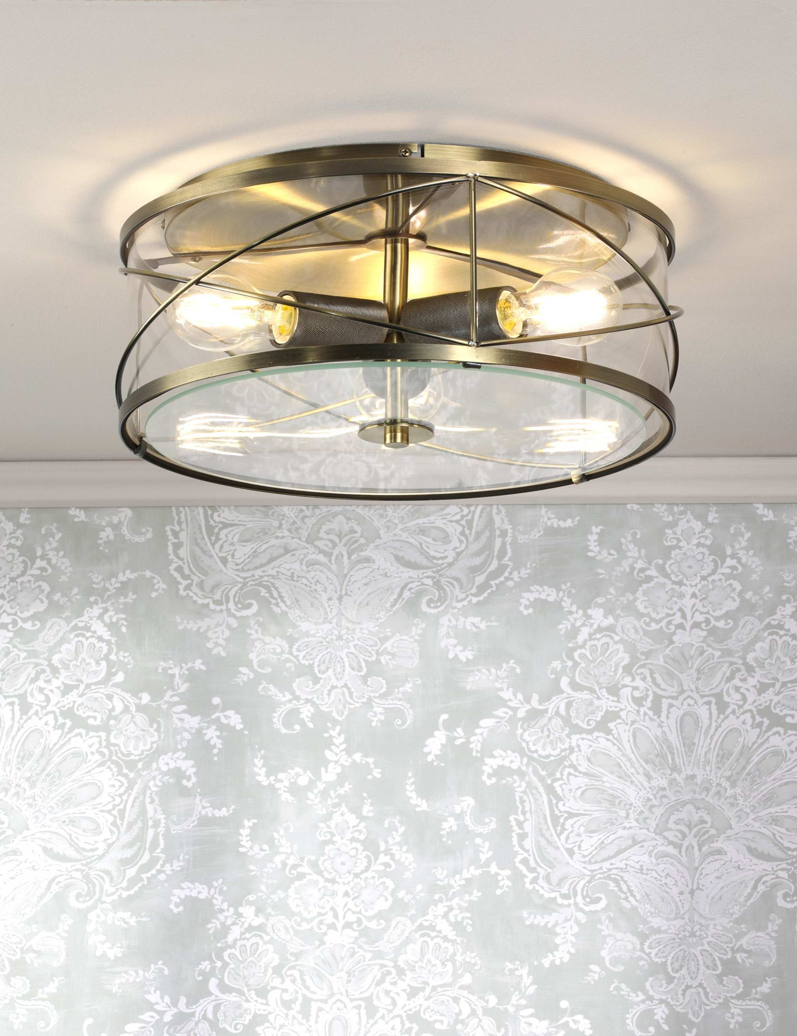 Laura Ashley Beckworth flush ceiling light, UK version