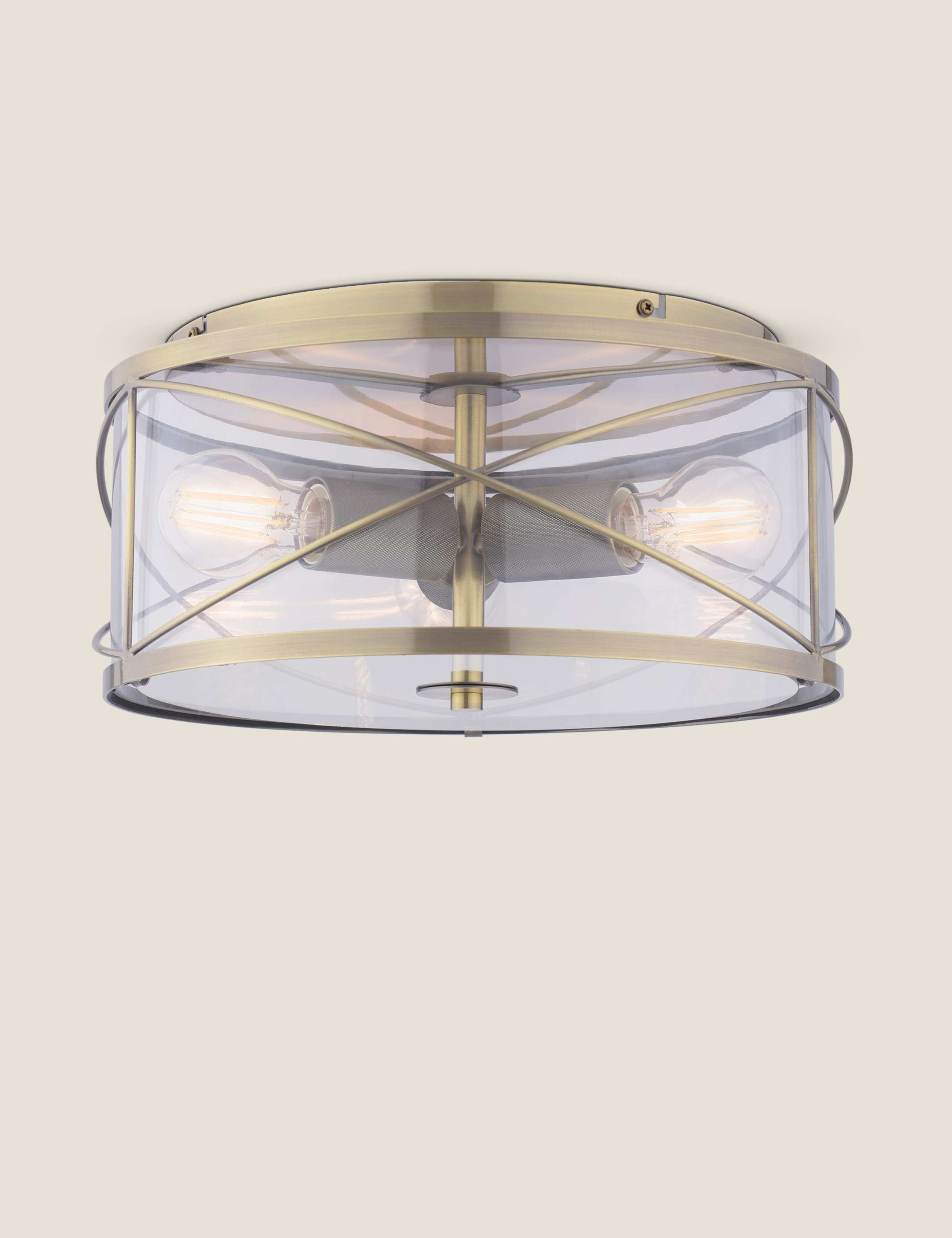 Laura Ashley Beckworth flush ceiling light, UK version