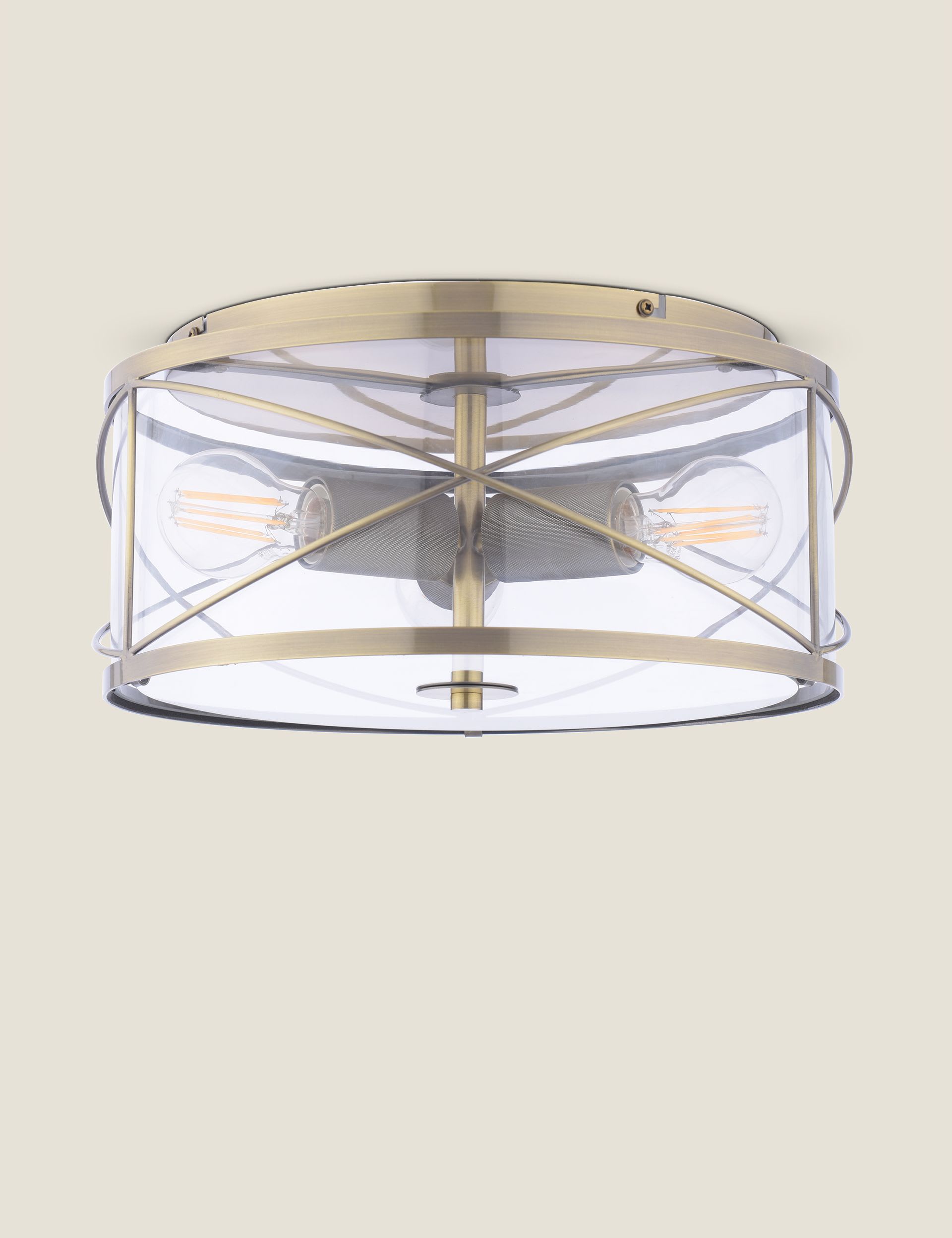 Laura Ashley Beckworth flush ceiling light, UK version
