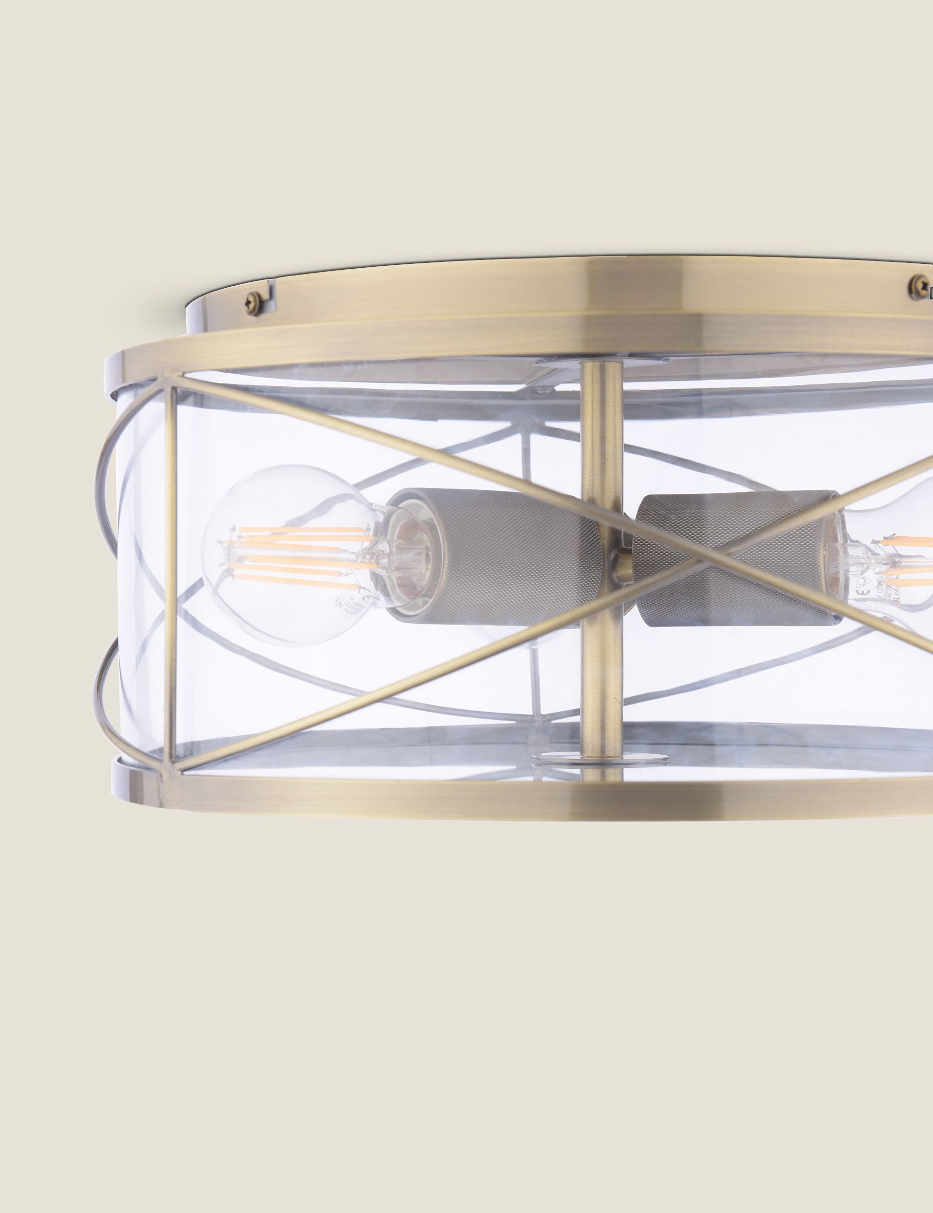 Laura Ashley Beckworth flush ceiling light, UK version