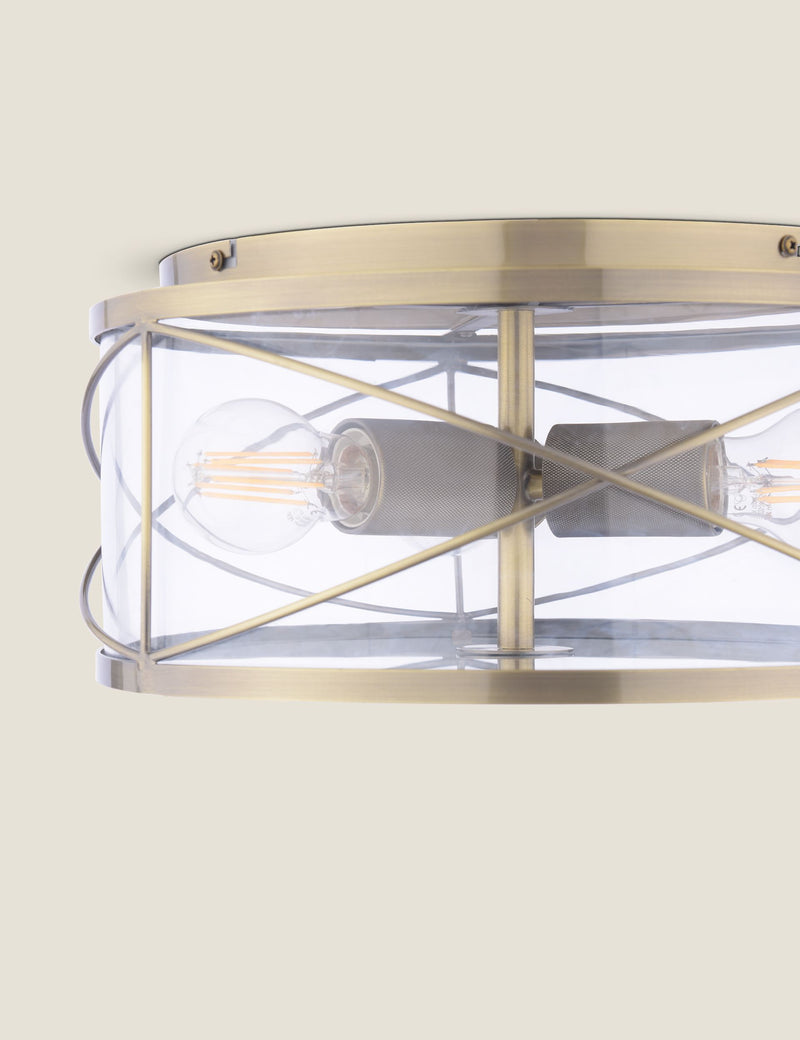 Laura Ashley Beckworth flush ceiling light, UK version