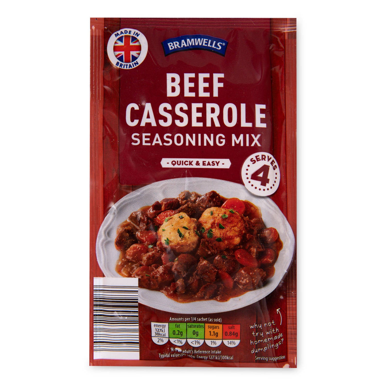 Beef casserole seasoning mix for stews - British product