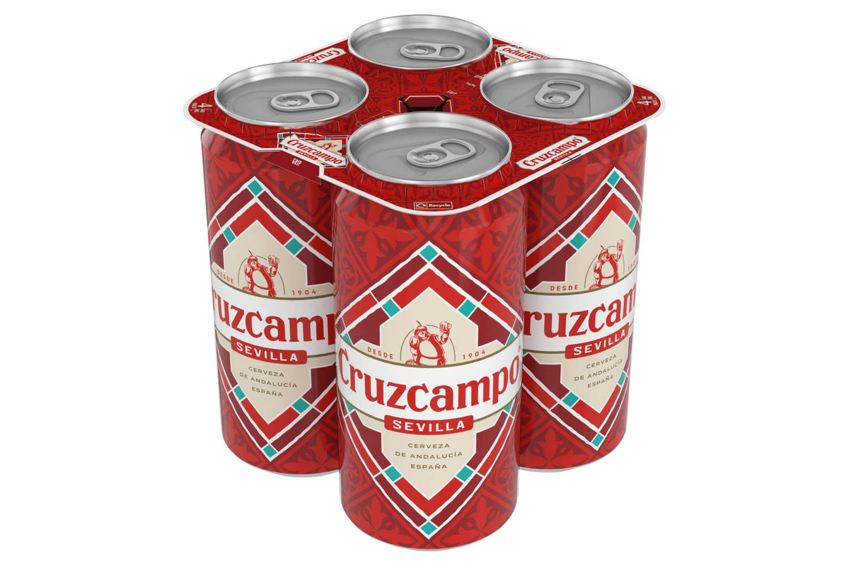 Beer 4 pack, free from mustard, imported from the UK