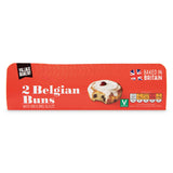 Belgian buns made with wheat flour (British brand)