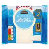 Belton Farm crumbly Wensleydale cheese (British brand)
