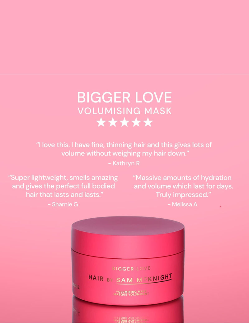 Hair by Sam McKnight Bigger Love hair mask 200ml - British product