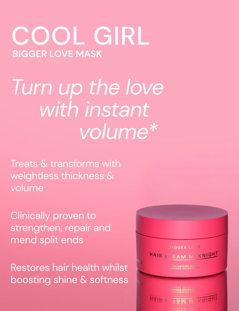 Hair by Sam McKnight Bigger Love hair mask 200ml - British product
