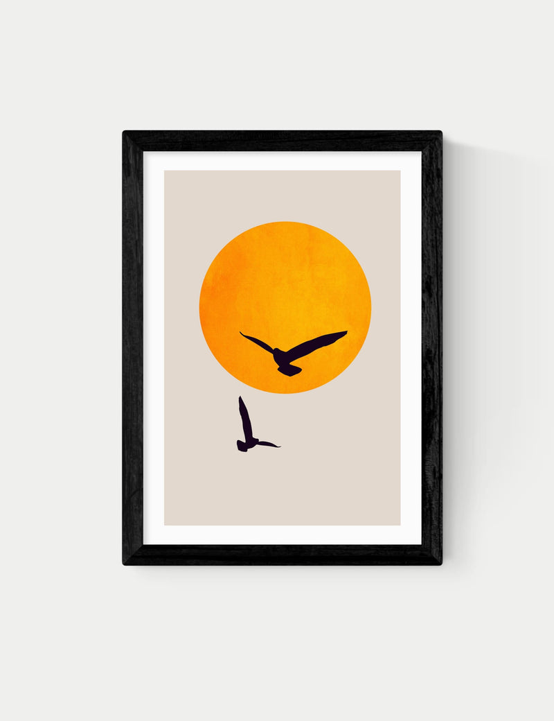 East End Prints birds in the sky framed art, UK version