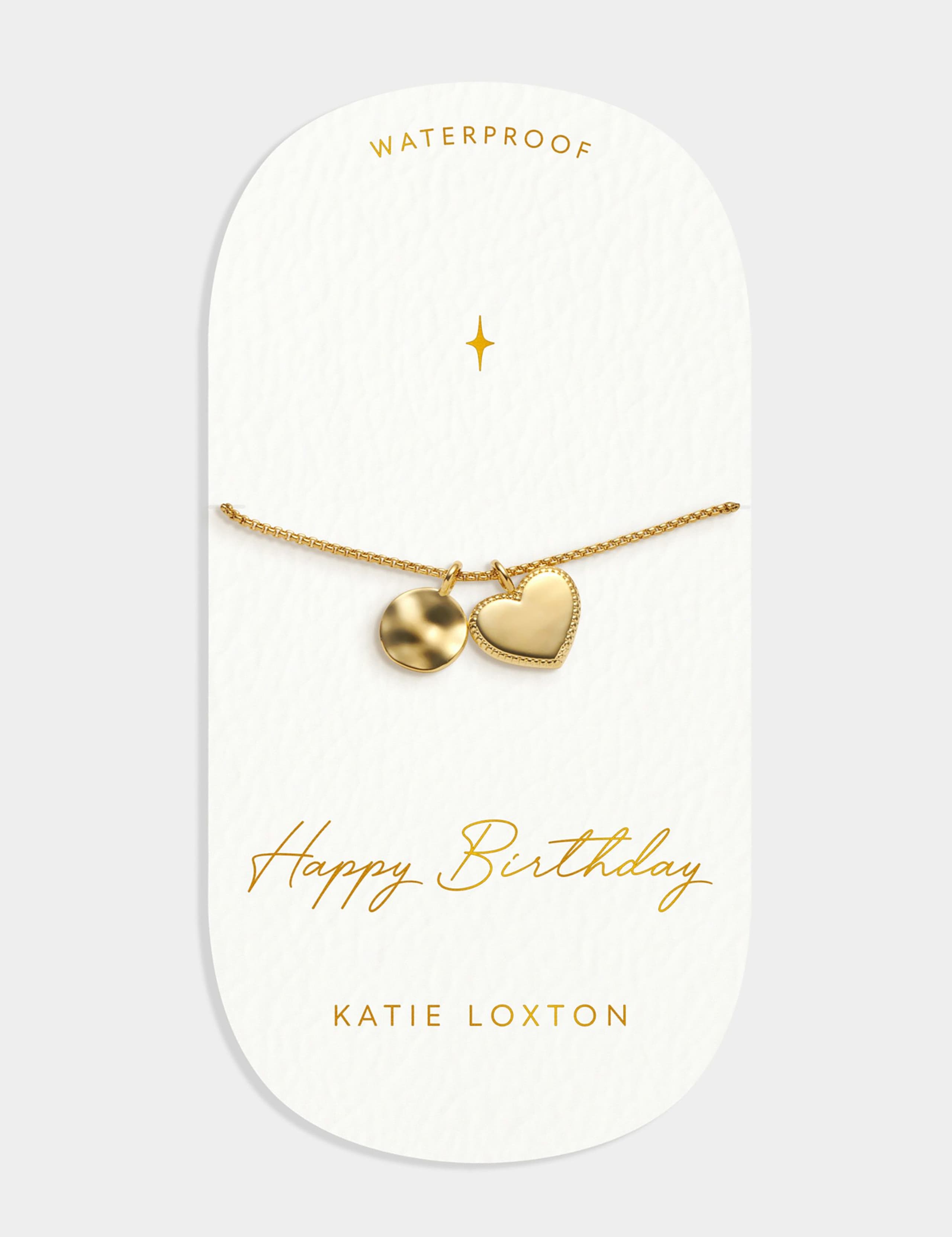 Katie Loxton birthday gold plated waterproof bracelet - British product