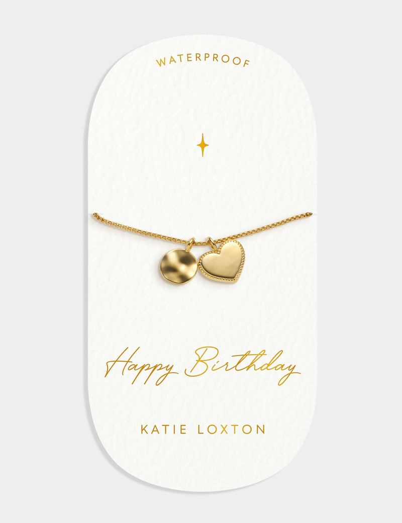 Katie Loxton birthday gold plated waterproof bracelet - British product