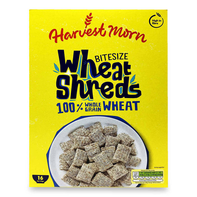 Harvest Morn Bitesize Wheat Shreds 500g - British product