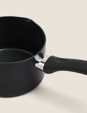 Black aluminium 14cm non-stick milk pan - British product