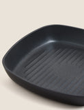 Black Aluminium 26cm Non-Stick Griddle Pan - British product