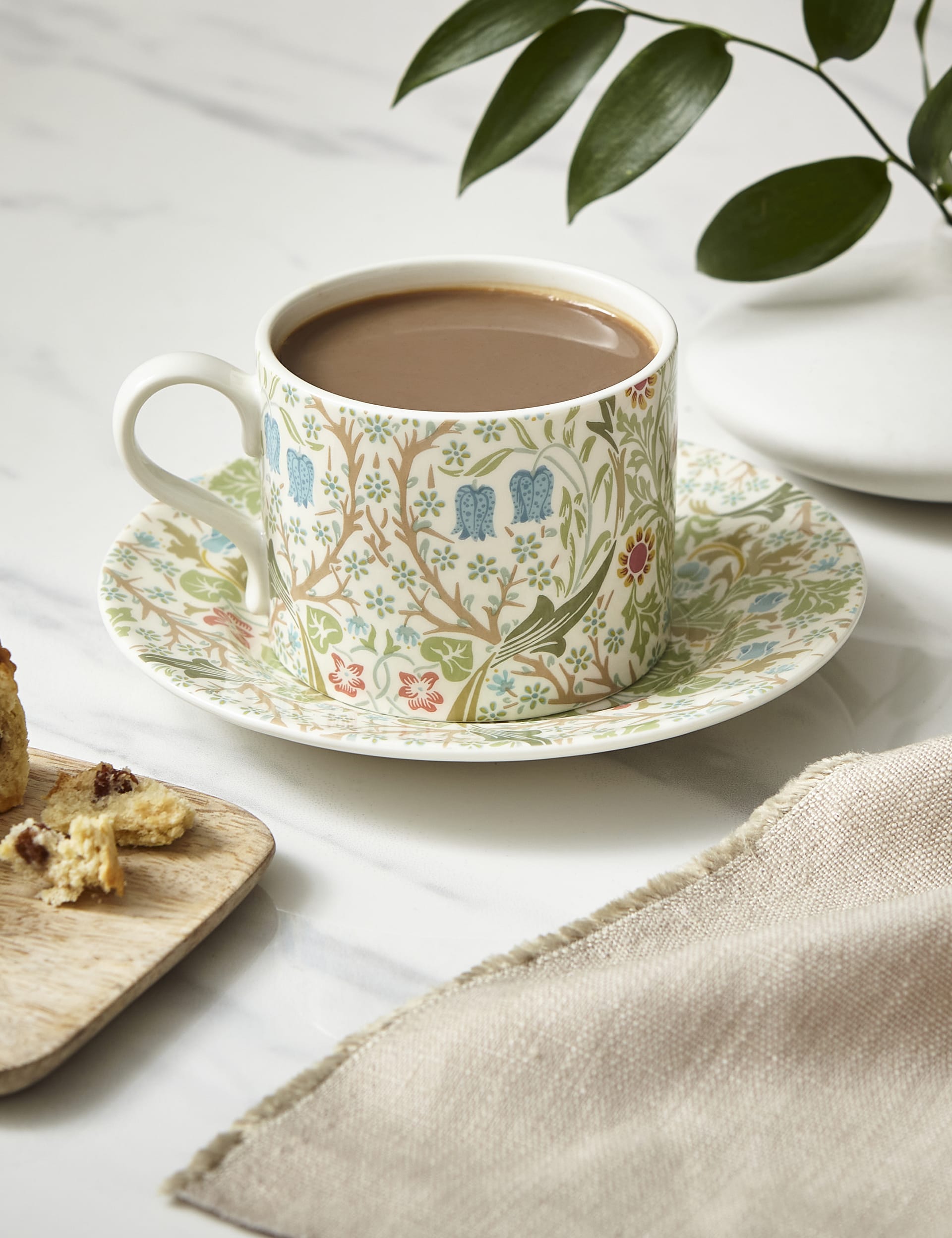 Morris & Co Blackthorn cup and saucer set - British product