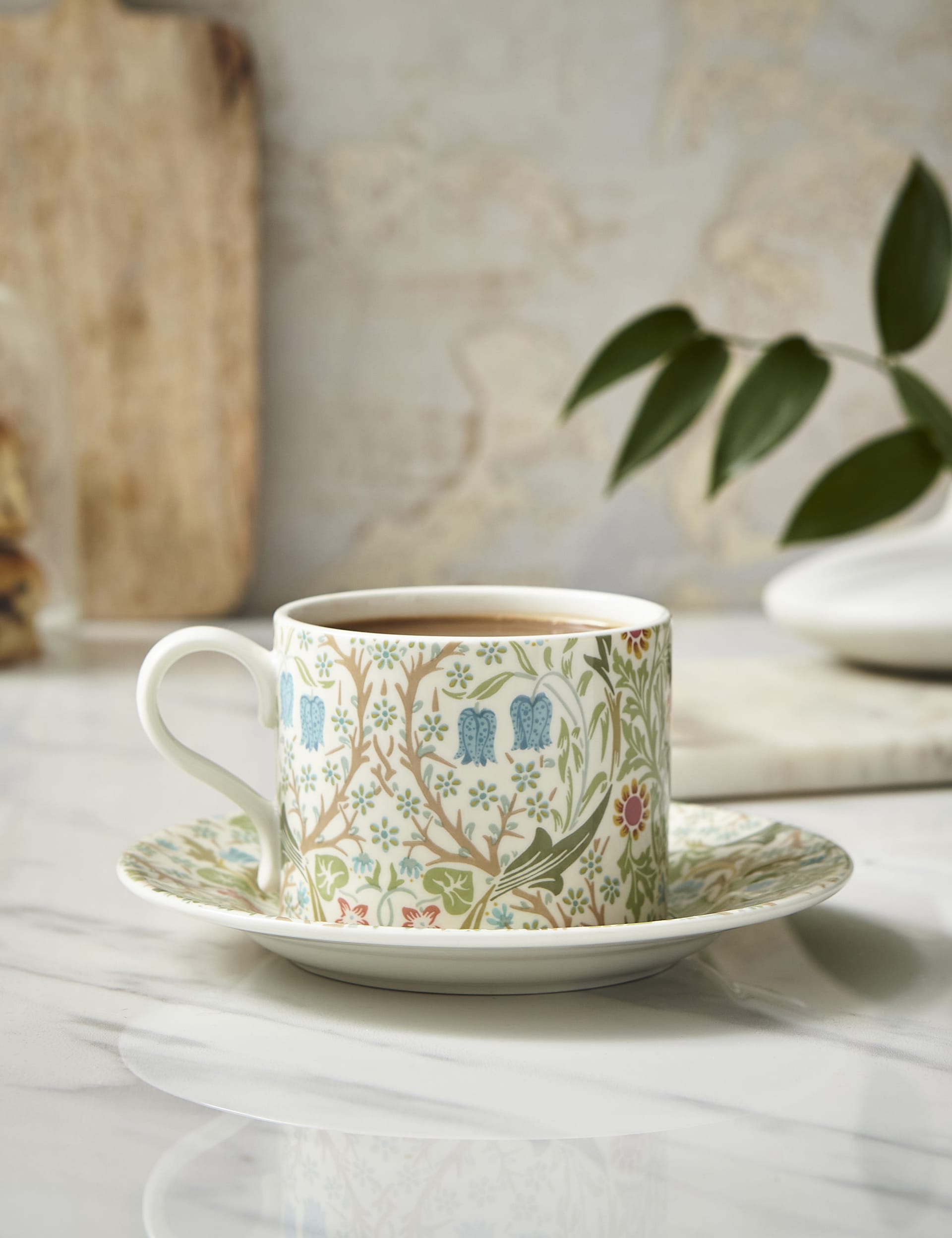 Morris & Co Blackthorn cup and saucer set - British product