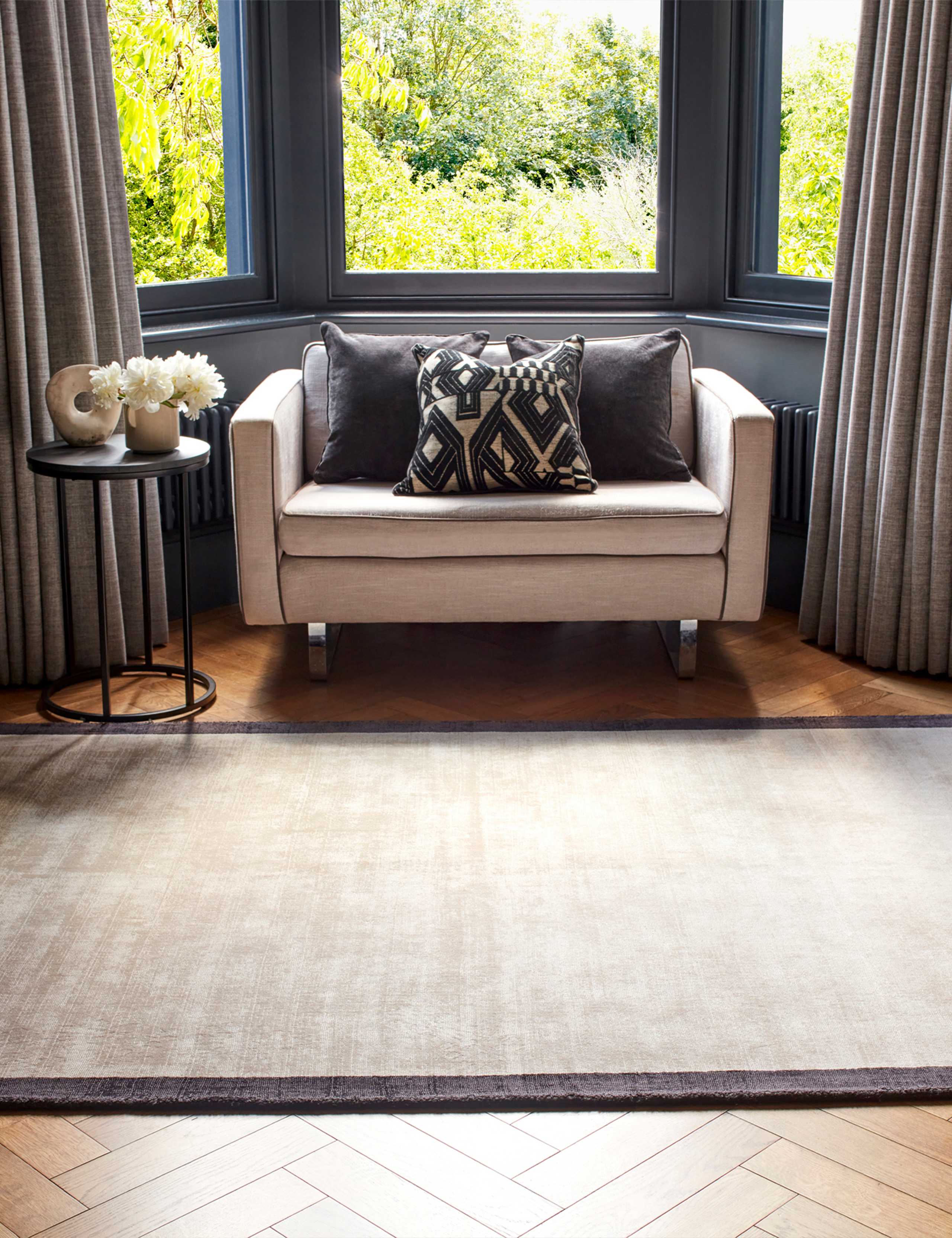 Blade woven rug, imported from the UK