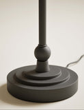 Blair table lamp with metal finish and linen shade (British brand)