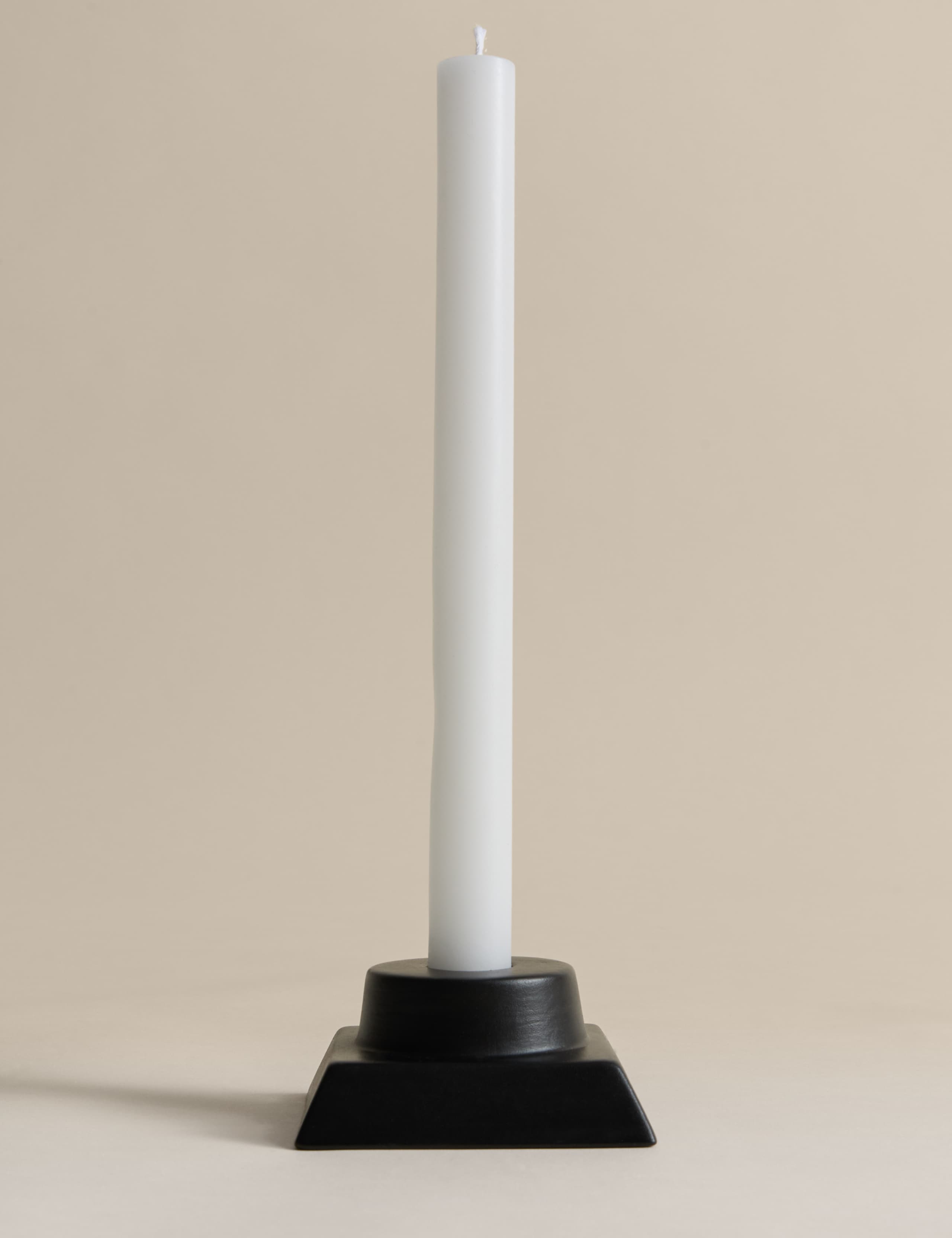 M&S Block Ceramic Dinner Candle Holder, imported from the UK