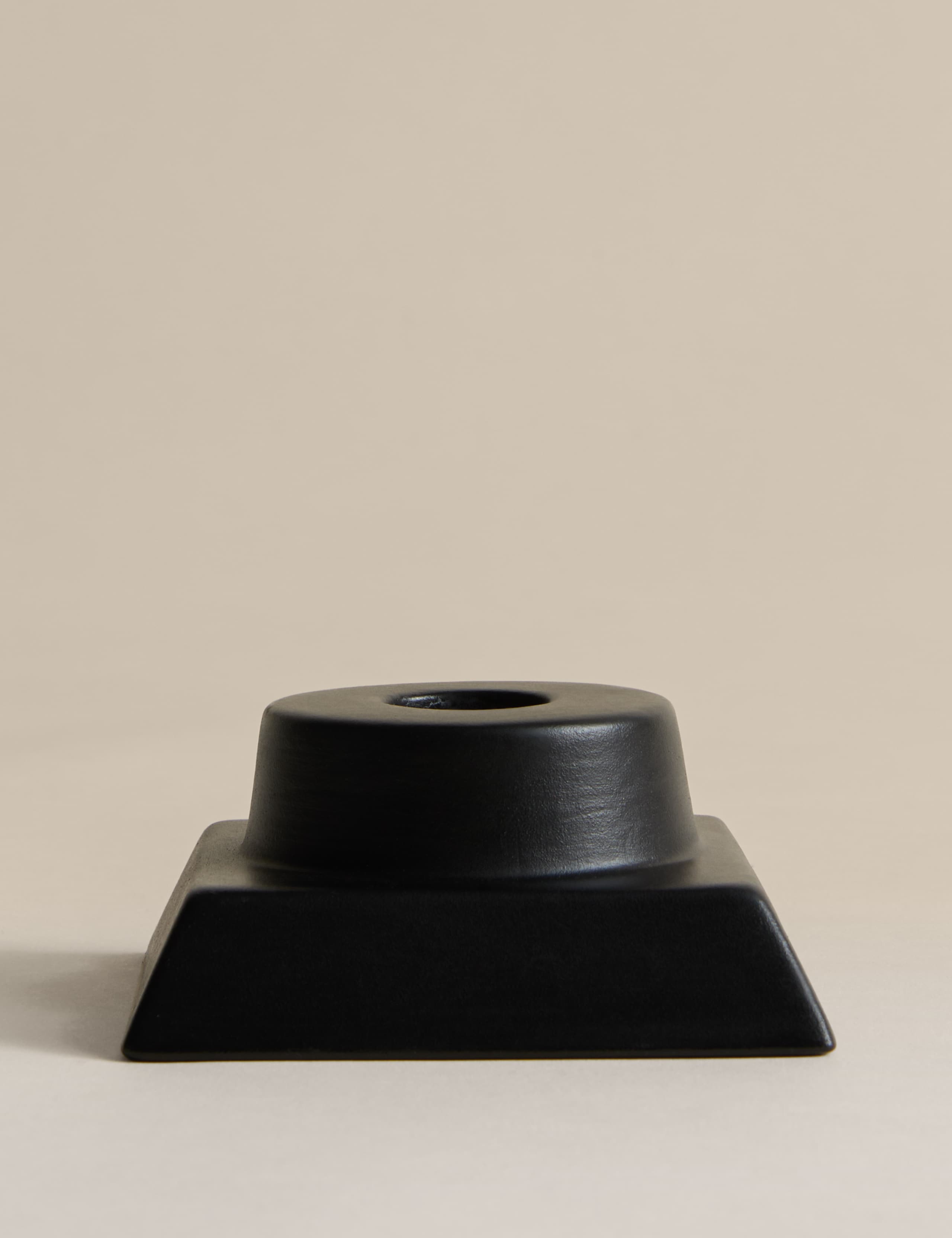M&S Block Ceramic Dinner Candle Holder, imported from the UK