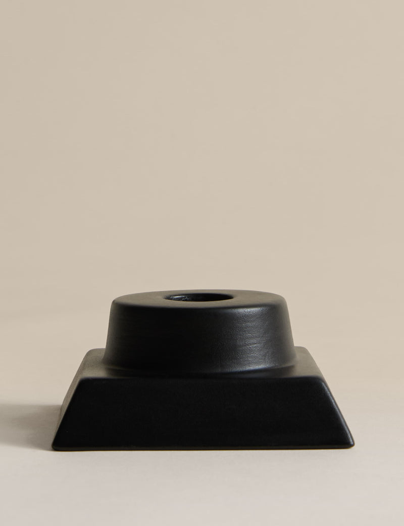 M&S Block Ceramic Dinner Candle Holder, imported from the UK