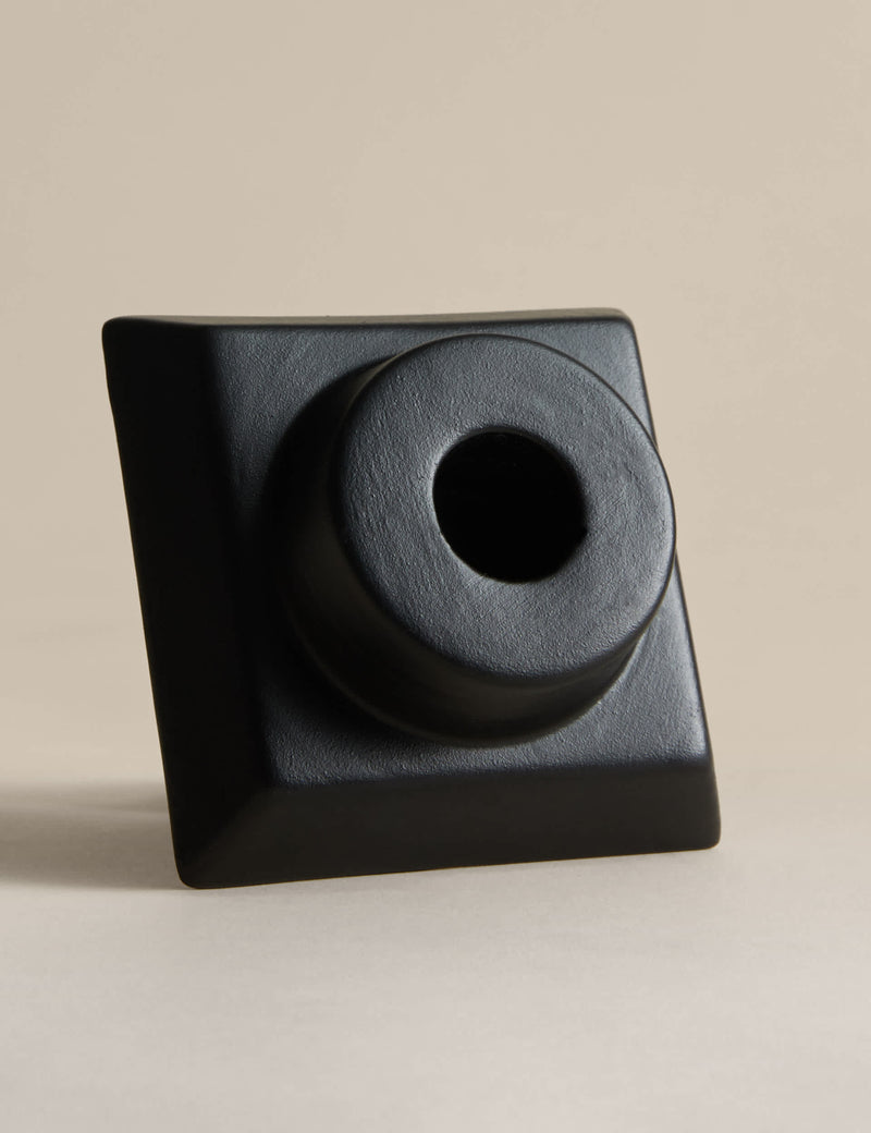 M&S Block Ceramic Dinner Candle Holder, imported from the UK