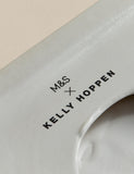 M&S Kelly Hoppen block ceramic pillar candle holder, imported from the UK