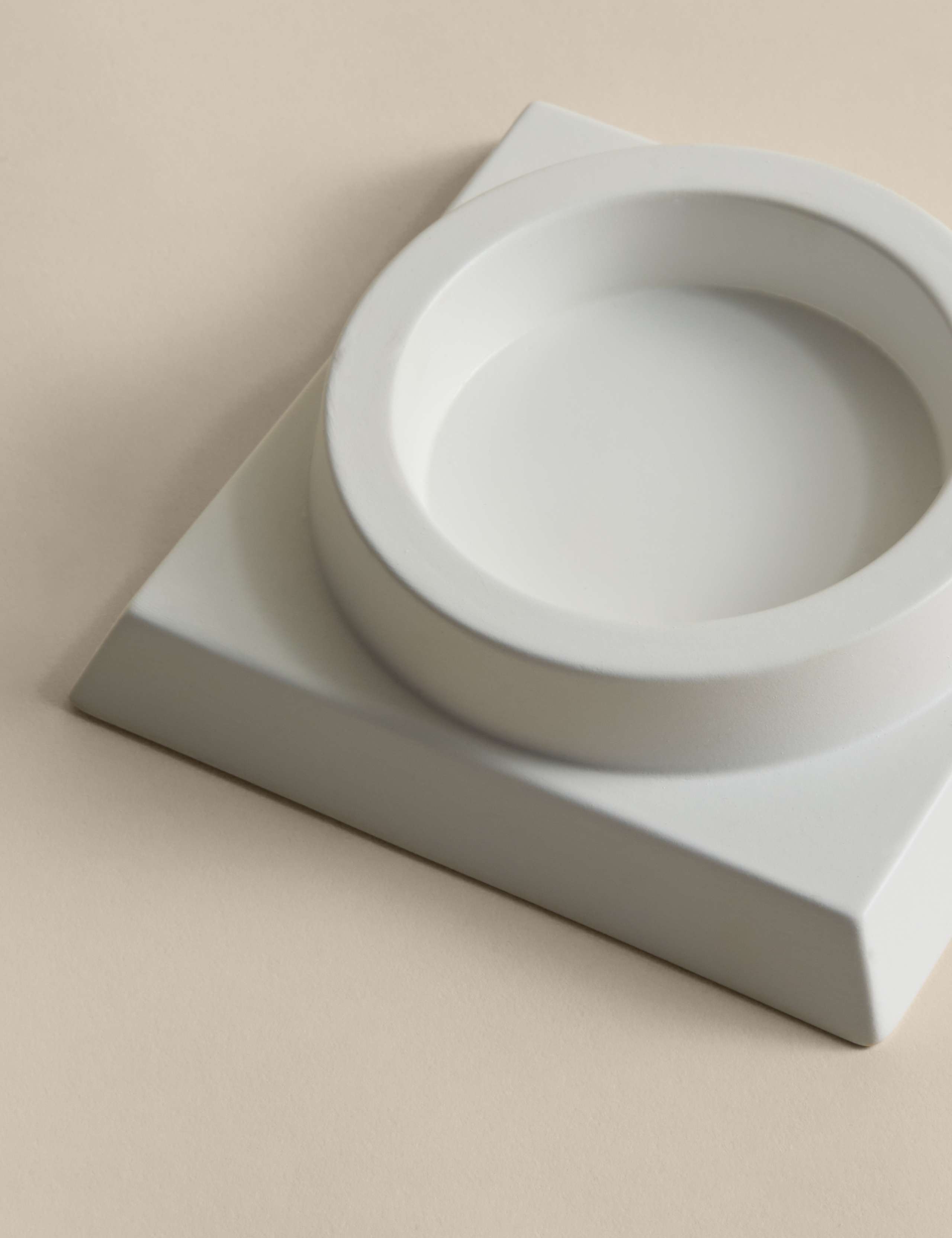 M&S Kelly Hoppen block ceramic pillar candle holder, imported from the UK