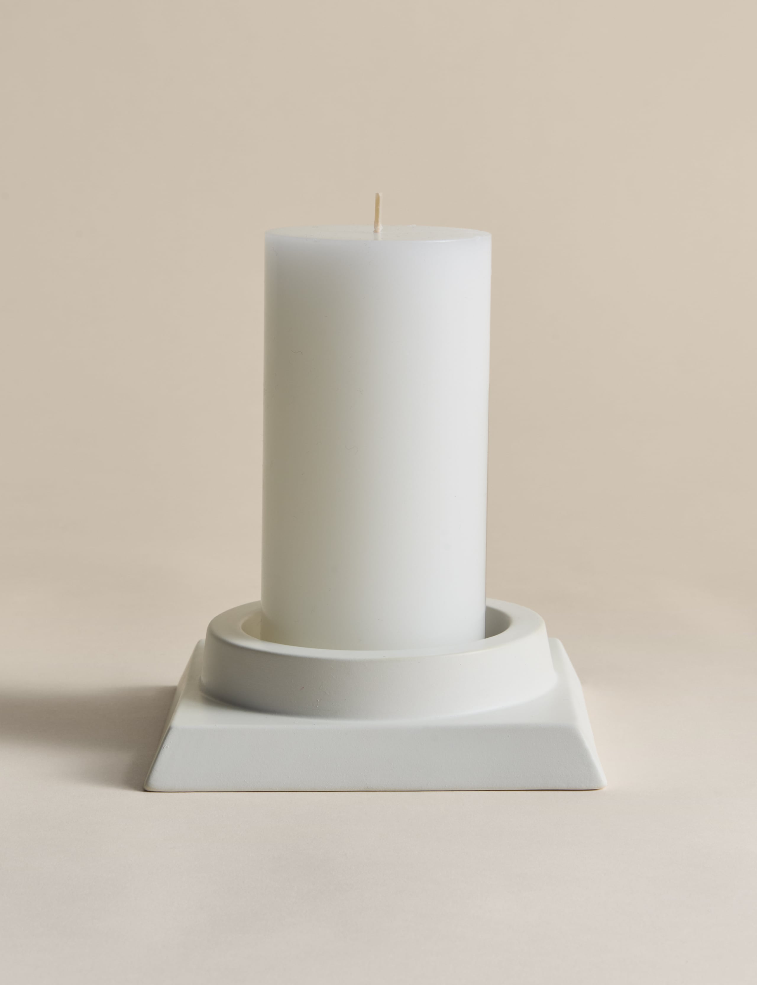 M&S Kelly Hoppen block ceramic pillar candle holder, imported from the UK