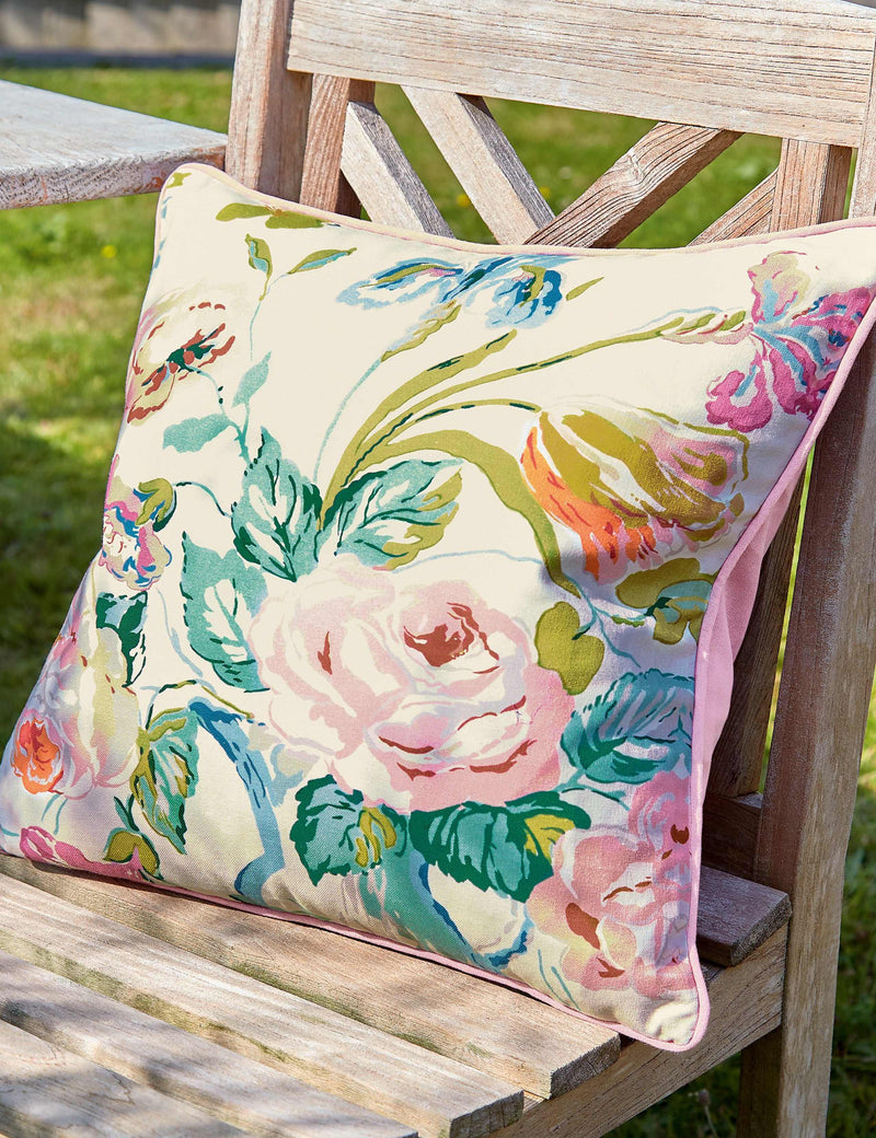 Land & Shore Bloom outdoor cushion 45cm, imported from the UK