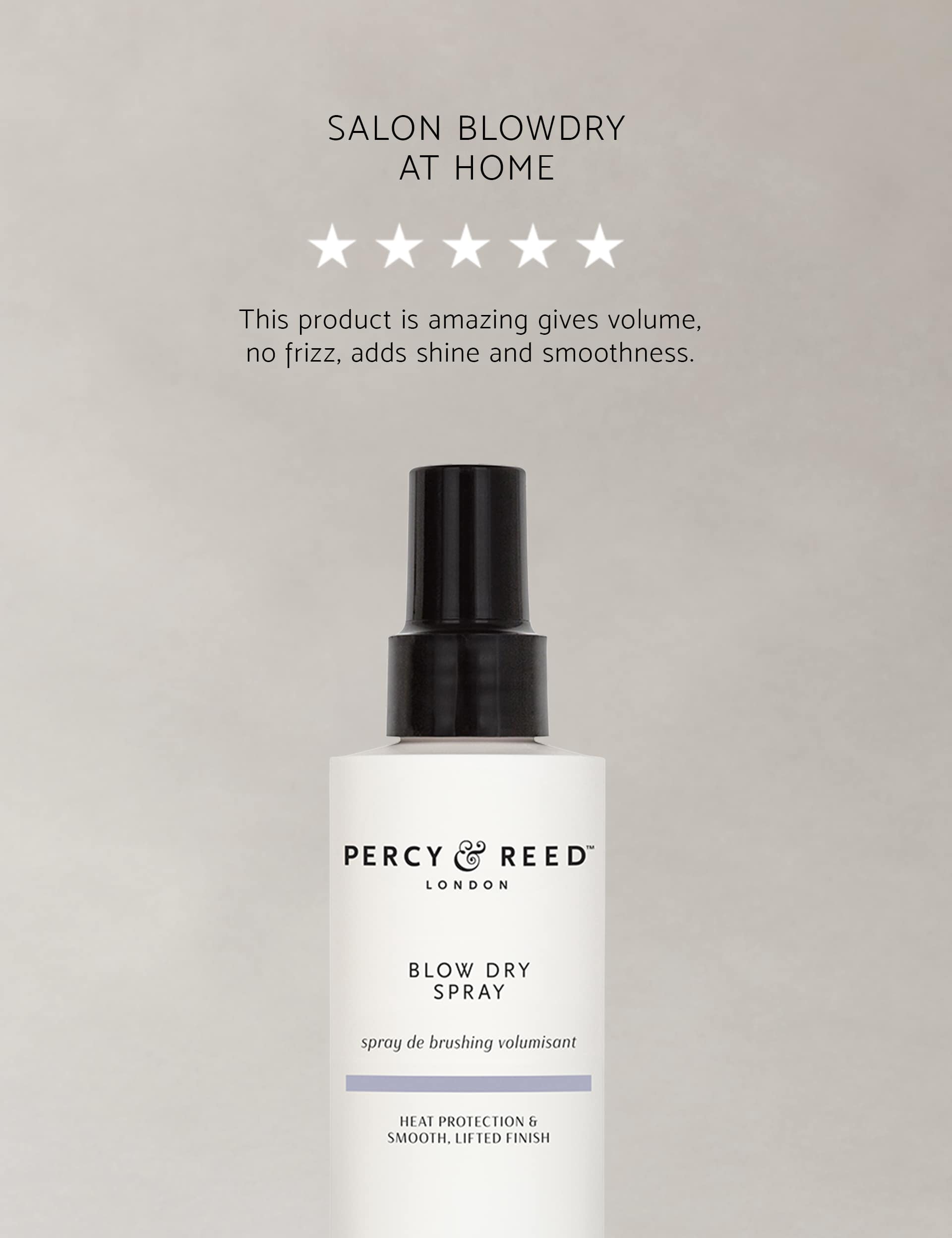 Percy & Reed blow dry spray 150ml - British product