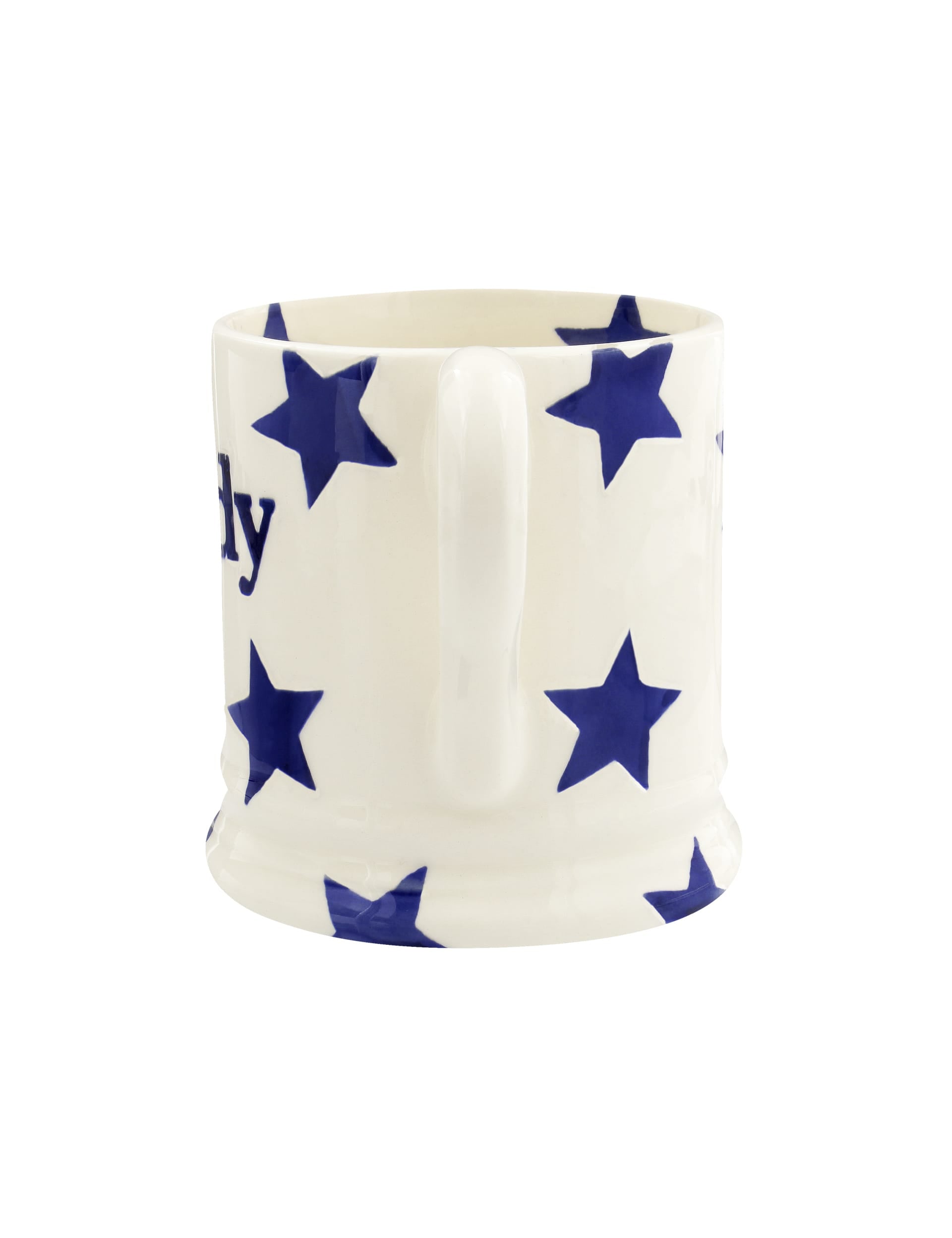 Emma Bridgewater Blue Star Daddy ceramic mug 284ml - British product