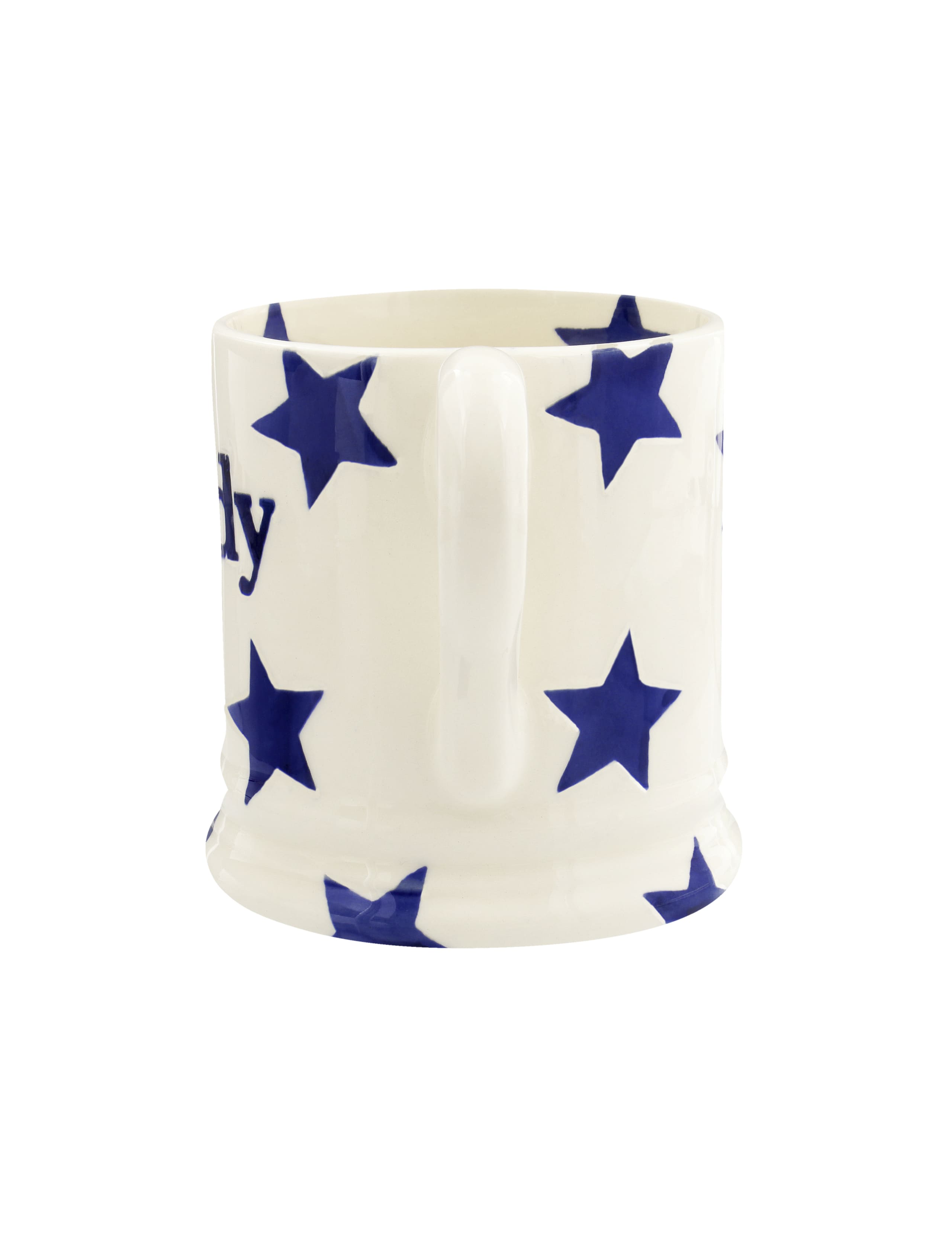 Emma Bridgewater Blue Star Daddy ceramic mug 284ml - British product