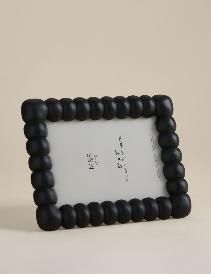 Bobbin photo frame 5x7 inch hand-carved wood, imported from the UK