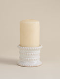 Bobble pillar candle holder ceramic 10cm - British product